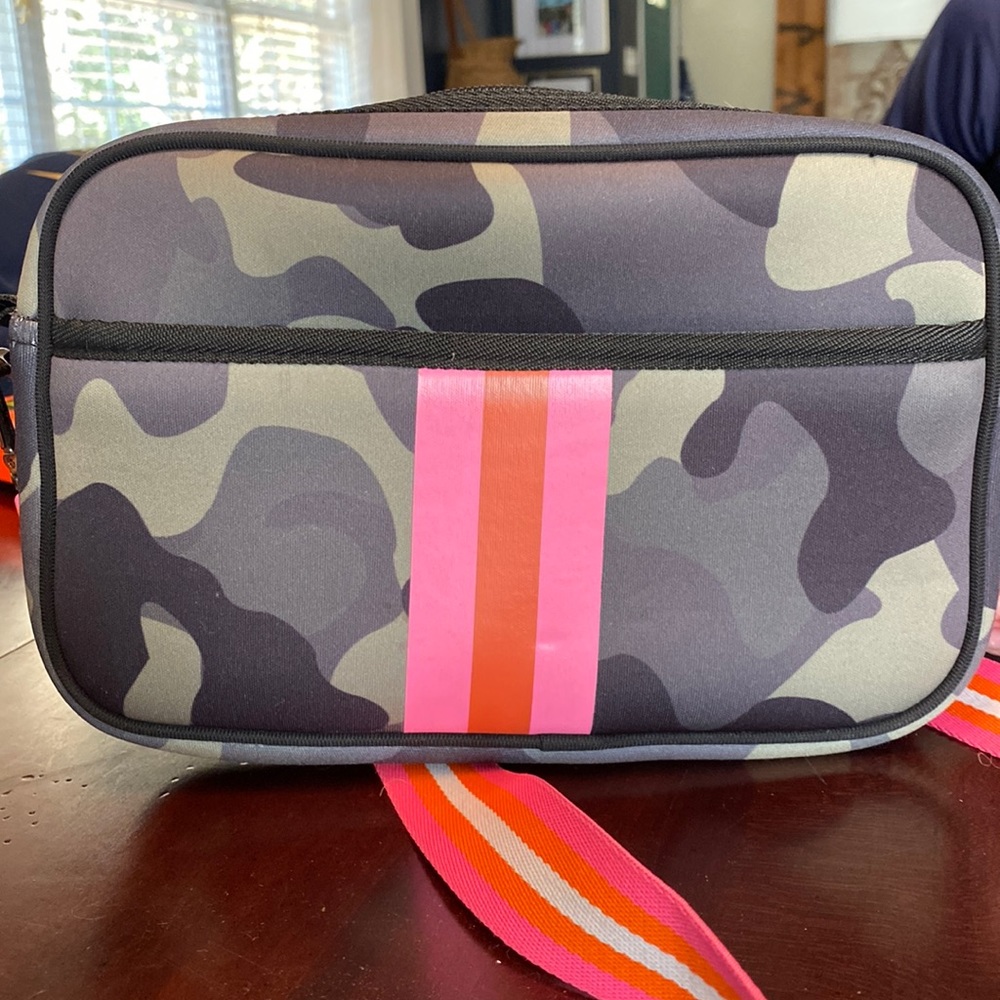 Neoprene cross body bag, boutique bag